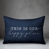 Creative Products This Is Our Happy Place Navy 14x20 Indoor / Outdoor Pillow - 2 of 4