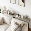 Rustic Industrial Console Table with Lower Shelf - 41.3in L x 11.8in W x 31.8in H, Perfect for Entryways and Living Rooms - 3 of 4