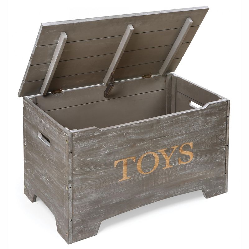 Badger Basket Solid Wood Rustic Toy Box, 3 of 9