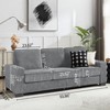 MYINDA 83.86"Corduroy Fabric sofa,Modern Compressed Couch,3-Seater Sofa, Furniture for Living Room,Bedroom,office - 2 of 4