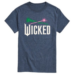 Men's - Wicked - Wand And Broomstick Logo Short Sleeve Graphic T-Shirt - 1 of 4