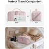 Travel Makeup Bag for Women, Portable Water-resistant Cosmetic Case, Puffy Padded Make Up Organizer Pouch - 3 of 4