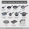 T-fal 20pc Simply Cook Nonstick Cookware Set - 2 of 4