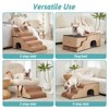 Wide Dog Stairs with Tunnel / 5-Step Foam Pet Ramp - 4 of 4