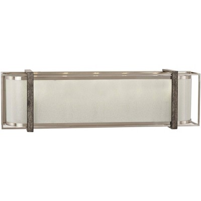 Minka Lavery Tyson's Gate 24"W Brushed Nickel with Shale Wood Bath Light