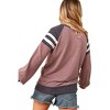 Women's STRIPE LONG SLEEVES TOP - Sugarfox - 3 of 4