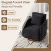 MOONMISS 360 degree rotation design,soft and comfortable chenille fabric,ergonomic design of the living room chair - 3 of 4