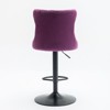 CAVINAS Dining Chairs Kitchen Chairs Set of 2 Bar Stool Swivel Velvet chairs with Backs Comfortable Tufted for Home Pub and Kitchen Island, - 4 of 4