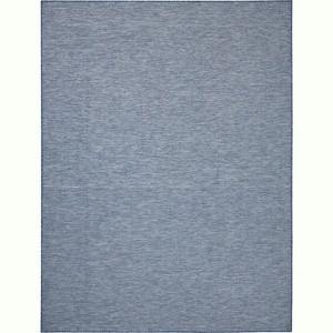 Nourison Positano Solid Indoor Outdoor Rug - 1 of 4