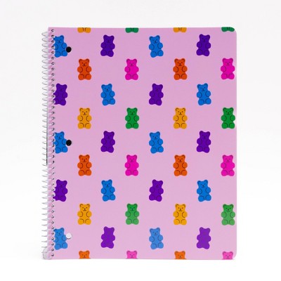 Continental Accessory Sweet Treat Subject Notebook 80 Sheets Wide Ruled Gummy Bear