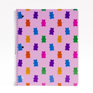 Continental Accessory Sweet Treat Subject Notebook 80 Sheets Wide Ruled Gummy Bear - 1 of 4