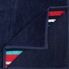 Nautical Stripe Cotton Oversized Reversible Beach Towel Set of 2 by Blue Nile Mills - 4 of 4