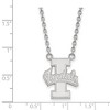 Black Bow Jewelry 10k White Gold Idaho Vandals NCAA Necklace 18 Inch - 2 of 4