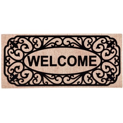 Evergreen Flag Filigree Welcome Sassafras Switch Mat