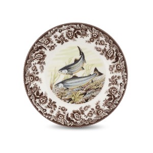 Spode Woodland 10.5” Dinner Plate, Perfect For Thanksgiving And Other Special Occasions, Made In England, Fish Motifs - 1 of 4