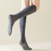 Anna-Kaci Women's 2-Pack Long Ribbed Non-Slip Socks with Grip Soles for Indoor Comfort and Support - 4 of 4