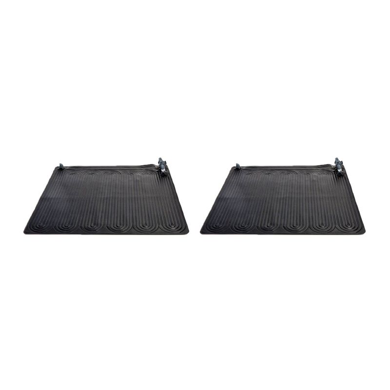 Intex Above Ground Swimming Pool Water Heater Solar Mat 28685E, Black (2 Pack), 1 of 7