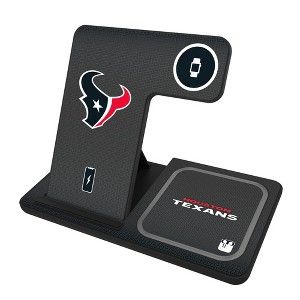 Keyscaper Houston Texans Linen 15-Watt 3 in 1 Charging Station - 1 of 4