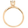 Pompeii3 14k Yellow Gold 1/4ct Round Diamond Solitaire Engagement Ring - 2 of 4