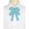 Elerevyo Women's Wedding Party Ribbon Brooch Pin Bow Tie - 4 of 4