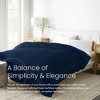 Whisper Organics, 100% Organic Waffle Blanket, Breathable Lightweight Blanket, GOTS and Fairtrade Certified, Navy Blue - King/California King - 2 of 4