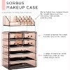 Sorbus Clear Cosmetic Makeup Organizer Case & Display - Spacious Design - Great for Dresser, Bathroom, Vanity & Countertop - 2 of 4