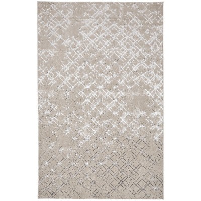 Micah Modern Distressed Silver/Gray/White Area Rug