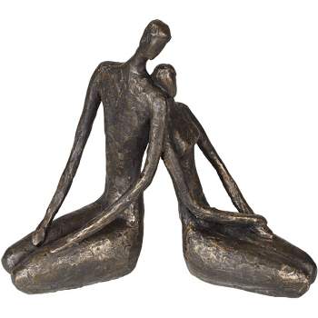 Dahlia Studios Loving Couple 11 1/2" Wide Bronze Sculpture