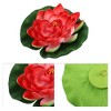 Unique Bargains Artificial Lotus Flower for Garden Ponds Pool Decoration 6 Pcs - 3 of 4
