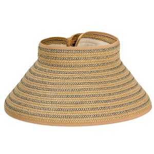Magid Two Tone Straw Fold Up Roll Up Visor - 1 of 4