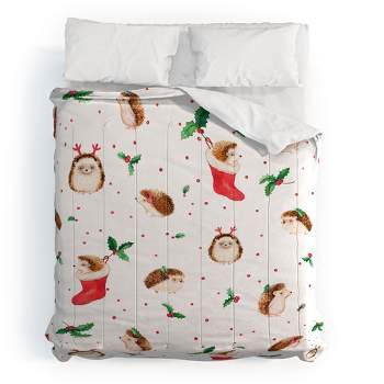 Ninola Design Hedgeog Yuletide Comforter + Pillow Sham(s) - Deny Designs