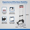 Magna Cart Personal MCX Folding Aluminum Luggage Hand Truck Cart with Telescoping Handle and Ball Bearing Rubber Wheels, 150 Pound Capacity - 2 of 4