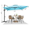 Cantilever Patio Umbrella 10x10ft Large Rectangle Umbrella Outdoor Market Umbrellas 360 Rotation Offset Hanging Outdoor Shade - 2 of 4