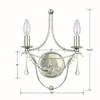 Crystorama Lighting Metro 2 - Light Sconce in  Antique Silver - 2 of 4