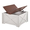 Farmhouse Coffee Table With Large Hidden Storage Compartment - 2 of 4