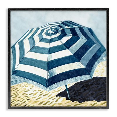 Stupell Industries Striped Beach Umbrella, 12" x 12"