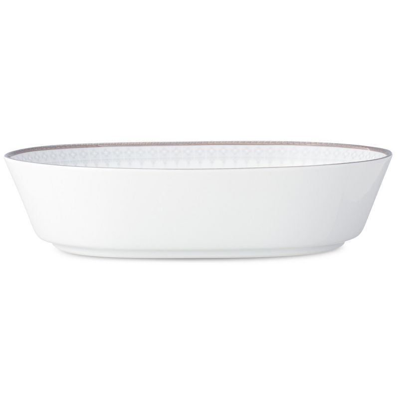 Noritake Silver Colonnade Oval Vegetable Bowl, 1 of 5
