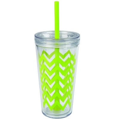 Copco Sierra 2-pack 24 Ounce Iced Beverage Tumbler Cup With Straw & Spill  Resistant Lid, Bpa Free - Lime Green : Target