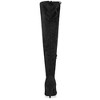 Allegra K Women's Stiletto Heels Back Bow Over the Knee Thigh High Boots - 4 of 4