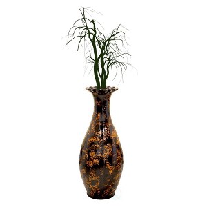 Uniquewise Traditional Brown Trumpet Shaped Floor Vase, 36 Tall - 1 of 4