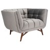 Onyx Mid-Century Tufted Club Chair - Dark Gray - Safavieh - image 3 of 4