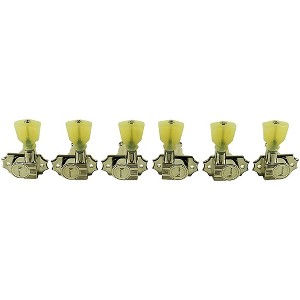 Kluson 3 Per Side Revolution Series G-Mount Pearloid Keystone Tuning Machines Nickel - 1 of 1