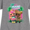 Girls' - Lol Surprise! - Lol Hos Palm Trees Graphic Short Sleeve Fleece Dress - 2 of 4
