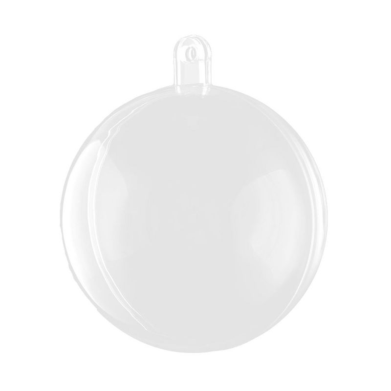 Unique Bargains 30 Pieces Home Round Hanging Clear Plastic Ball Christmas DIY Ornaments, 4 of 5