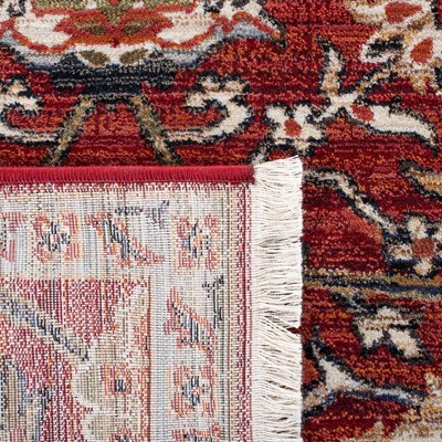 Herat Rust and Ivory Oriental Synthetic Area Rug