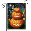 Briarwood Lane Garden Flag 12x18 For Outdoor Spooky Jack O'lanterns Halloween For Halloween Garden Flag Flags For Outside - 2 of 4