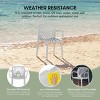 WestinTrends Playa Outdoor Modern Stackable Patio Dining Armchairs (Set of 2) - 3 of 4