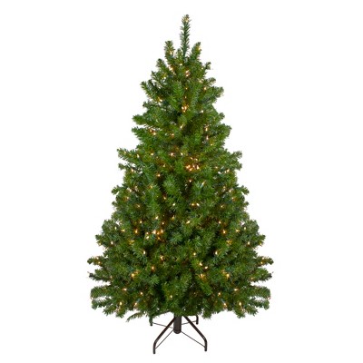 Northlight 5' Prelit Artificial Christmas Tree Medium Canadian Pine - Clear Lights