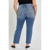 Women's Mid Rise Crop Mom Jeans - CELLO - image 2 of 3