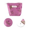 Unique Bargains Portable Lychee Flower Makeup Bag 1 Pc - 4 of 4